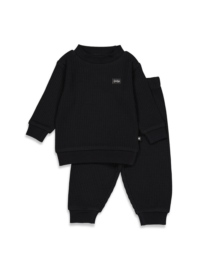 Feetje - Baby Pyjama Wafel - Fancy Black - Family Edition