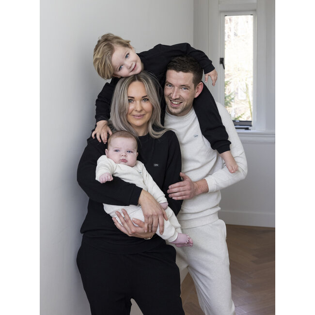 Feetje - Baby Pyjama Wafel - Fancy Black - Family Edition