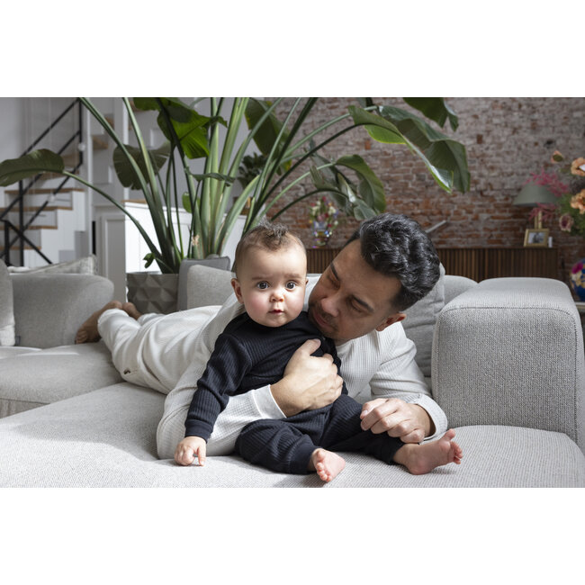 Feetje - Baby Pyjama Wafel - Fancy Black - Family Edition