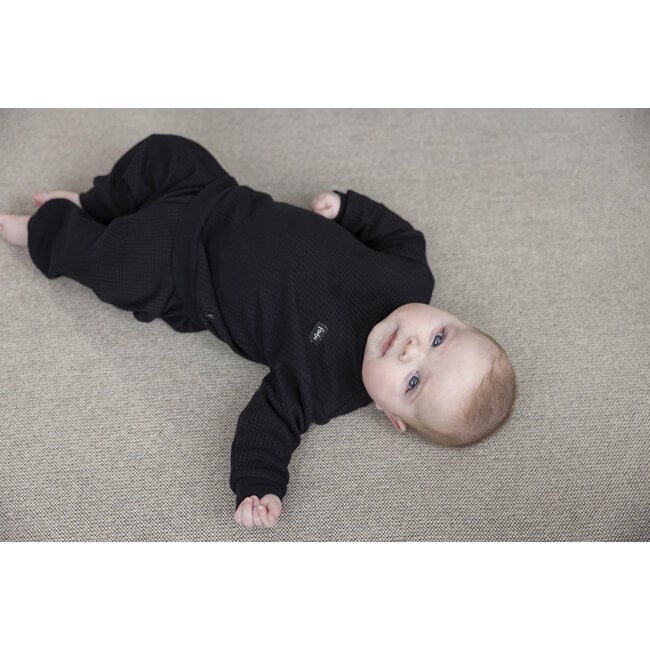 Feetje - Baby Pyjama Wafel - Fancy Black - Family Edition