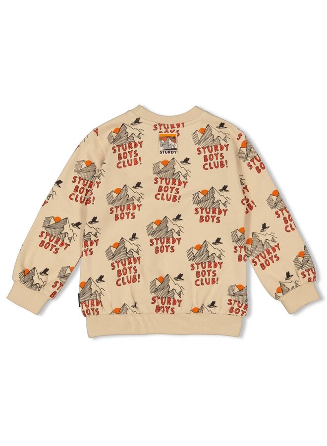 Sturdy - Sweater AOP Offwhite - Fly Wild