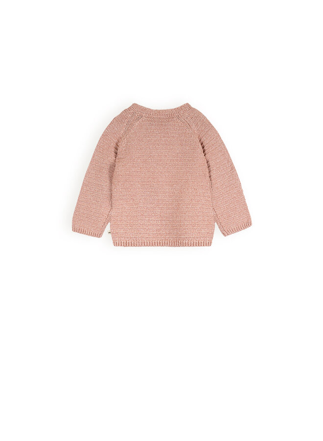 Petite Maison - Knitted Button Up Cardigan - Old Pink