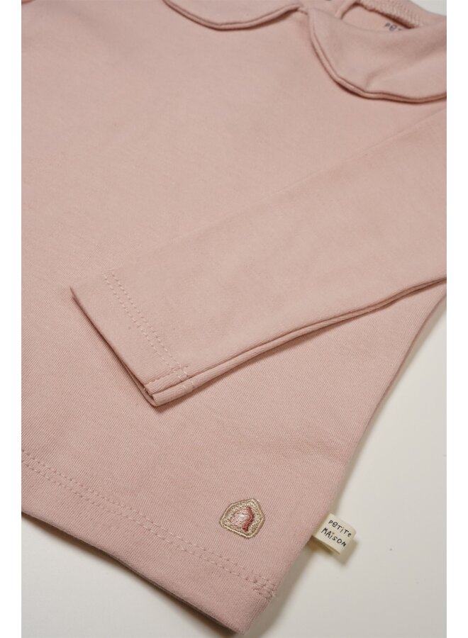 Petite Maison - Interlock Longsleeve Collar - Pastel Pink