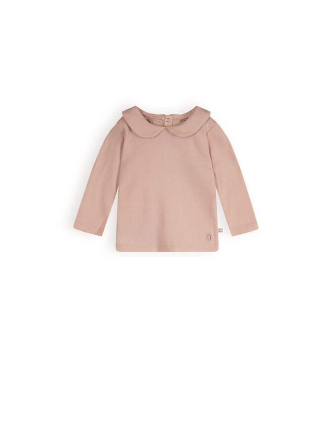 Petite Maison - Interlock Longsleeve Collar - Pastel Pink