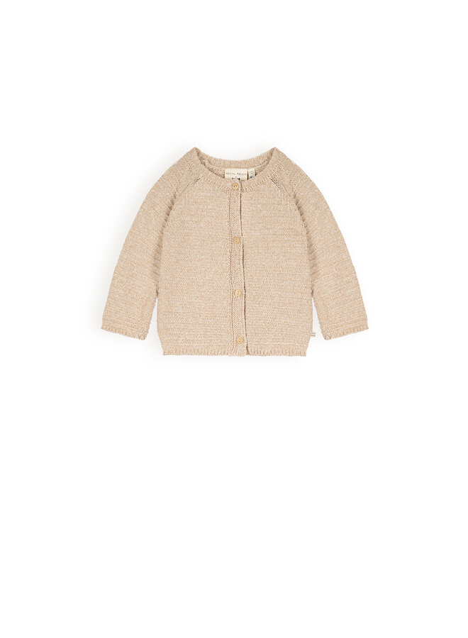 Petite Maison - Knitted Button Up Cardigan - Oatmeal