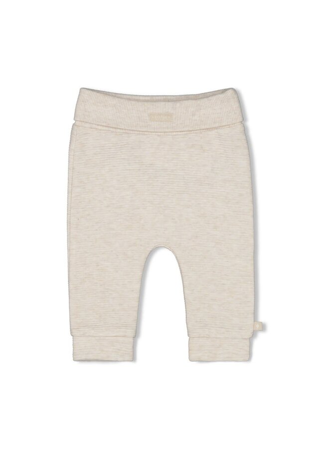 Feetje - Broek Rib Offwhite Melange - Little Duck