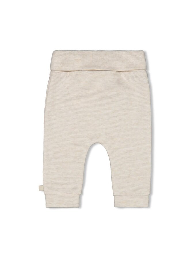 Feetje - Broek Rib Offwhite Melange - Little Duck