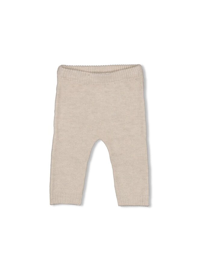 Feetje - Broek Gebreid Taupe Melange - Little Duck