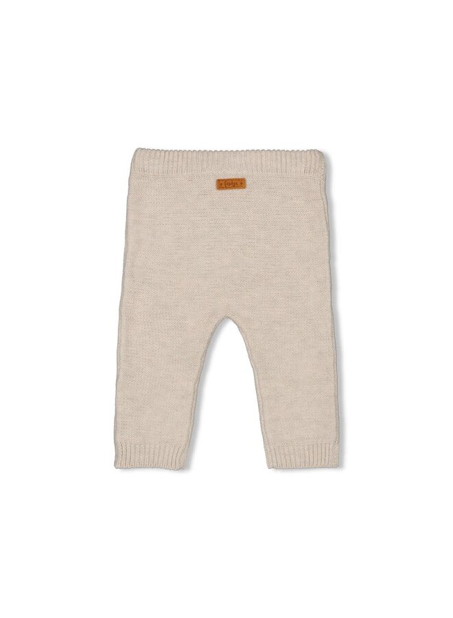 Feetje - Broek Gebreid Taupe Melange - Little Duck