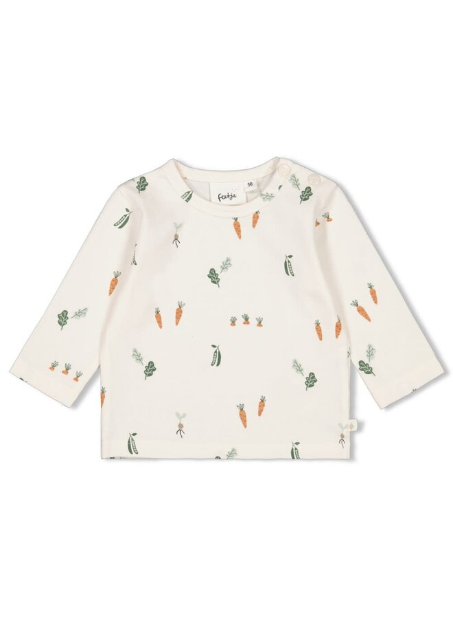 Feetje - Longsleeve AOP Offwhite - Eat Your Veggies