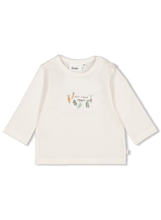 Feetje - Longsleeve Offwhite - Eat Your Veggies