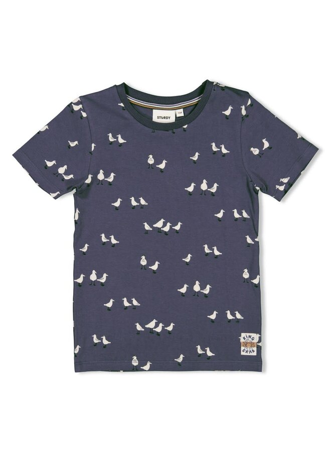 Sturdy - T-shirt AOP Indigo - The Getaway