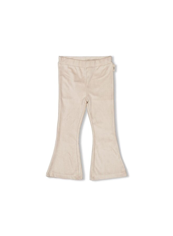 Jubel - Flared Broek Rib Zand - Dream About Summer