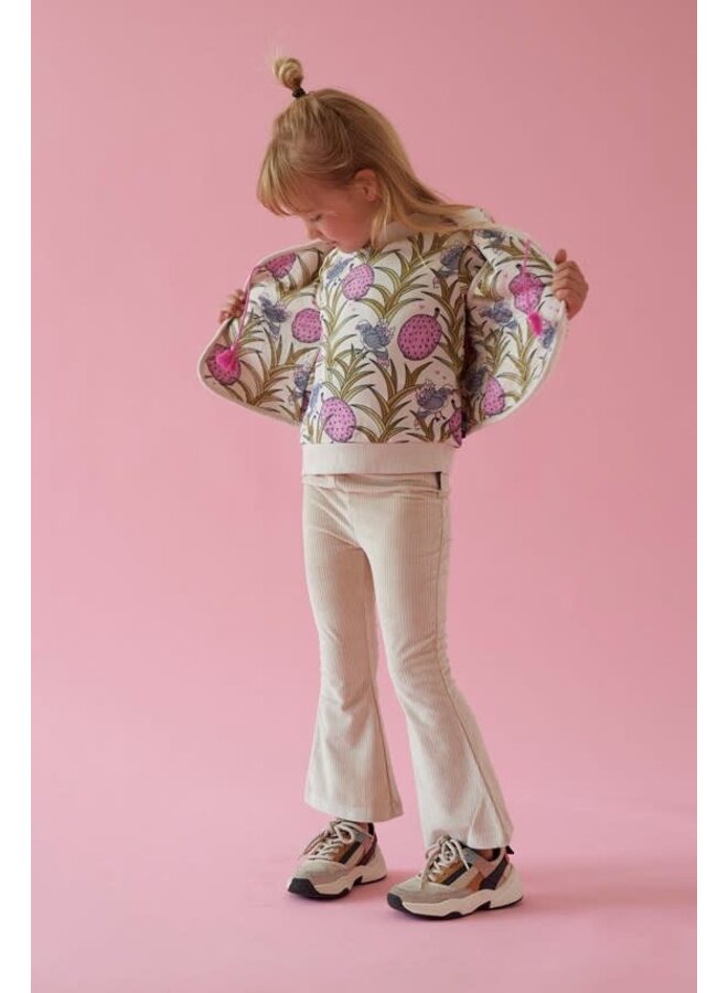 Jubel - Flared Broek Rib Zand - Dream About Summer