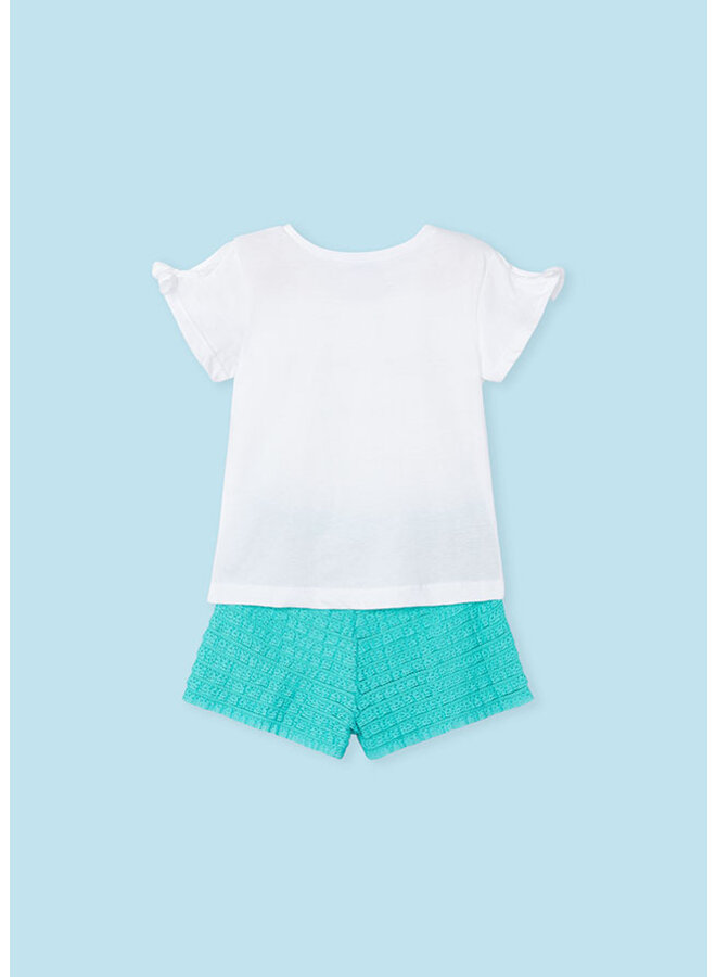 Mayoral - Flutter Shorts Set - Jade