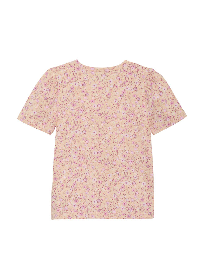 Minymo - T-shirt SS AOP - Peach Parfait