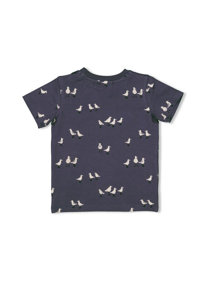 Feetje - T-shirt AOP Indigo - The Getaway