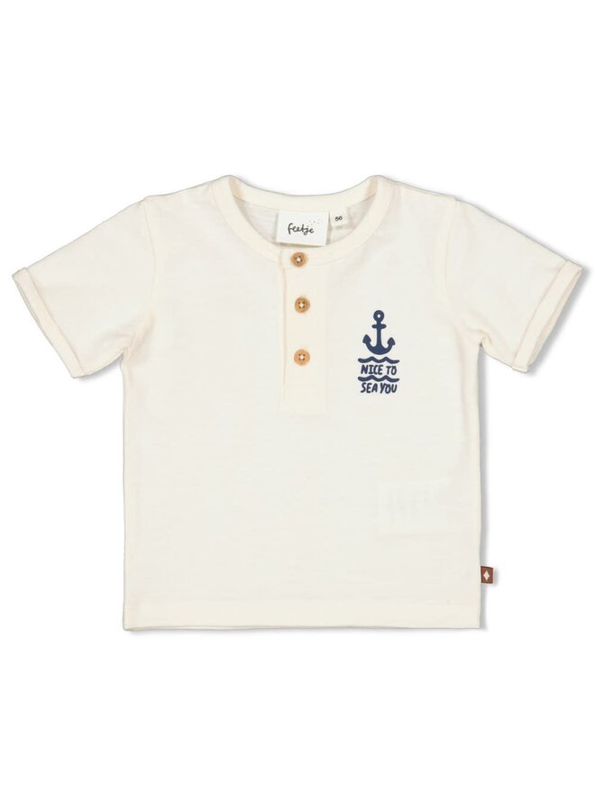 Feetje - T-shirt Offwhite - Let's Sail