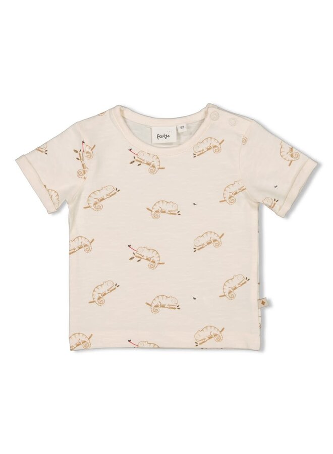 Feetje - T-shirt AOP Offwhite - Chameleon