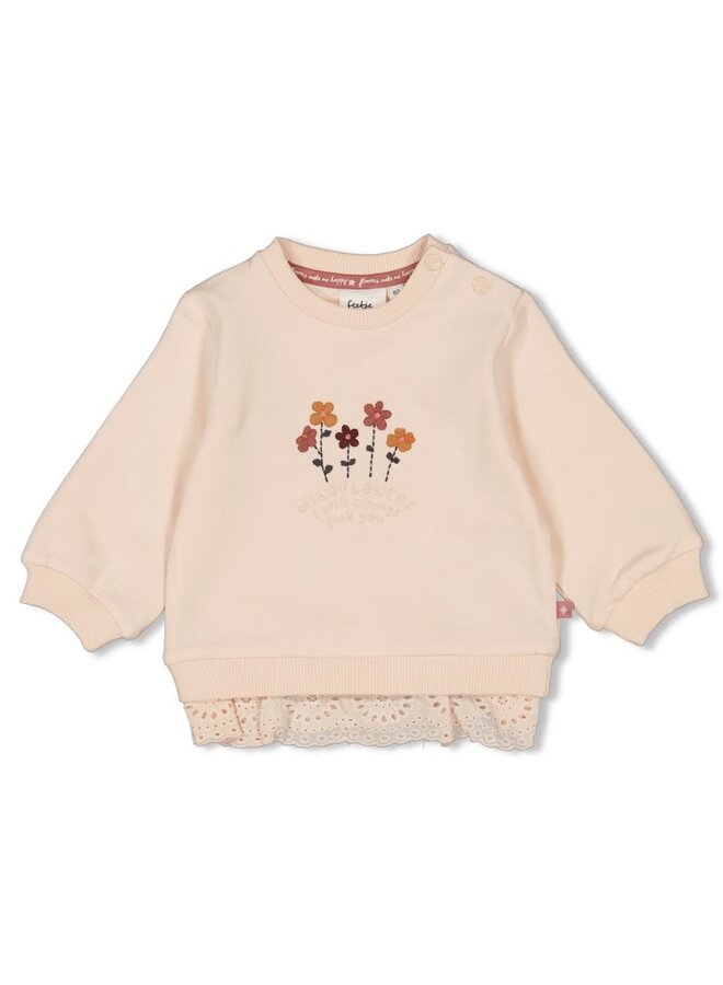 Feetje - Sweater Offwhite - Wild Flowers