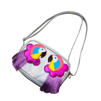 Someone Someone - Tas Lillian Papegaai - Silver