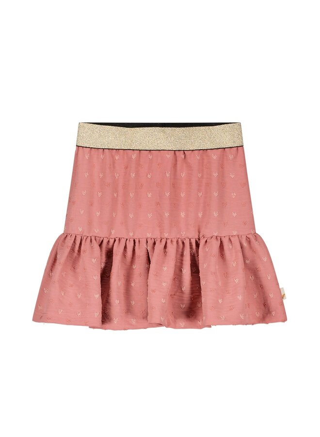 Moodstreet - Skirt Structure Ruffle - Dusty Rose