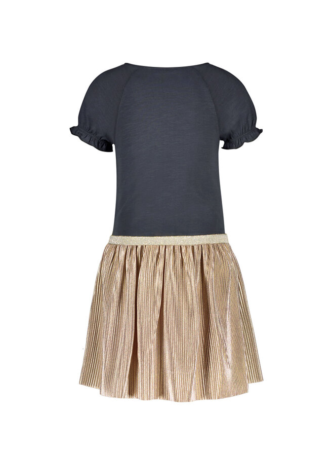 Like Flo - Dress Gold Plisse Skirt - Antra