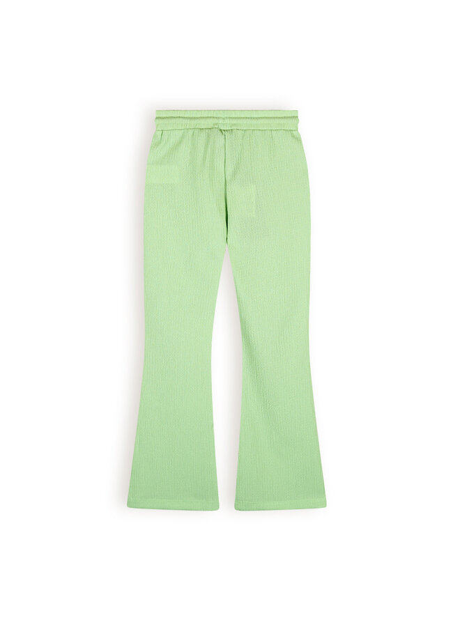 NoNo - Flared Fancy Jersey Pants Sady - Spring Meadow Green