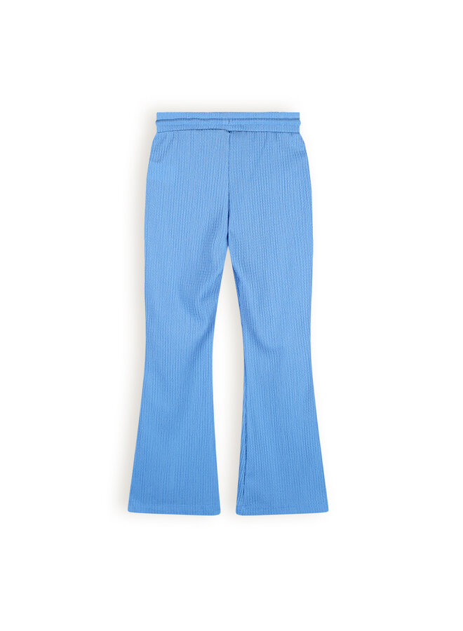 NoNo - Flared Fancy Jersey Pants Sady - Parisian Blue