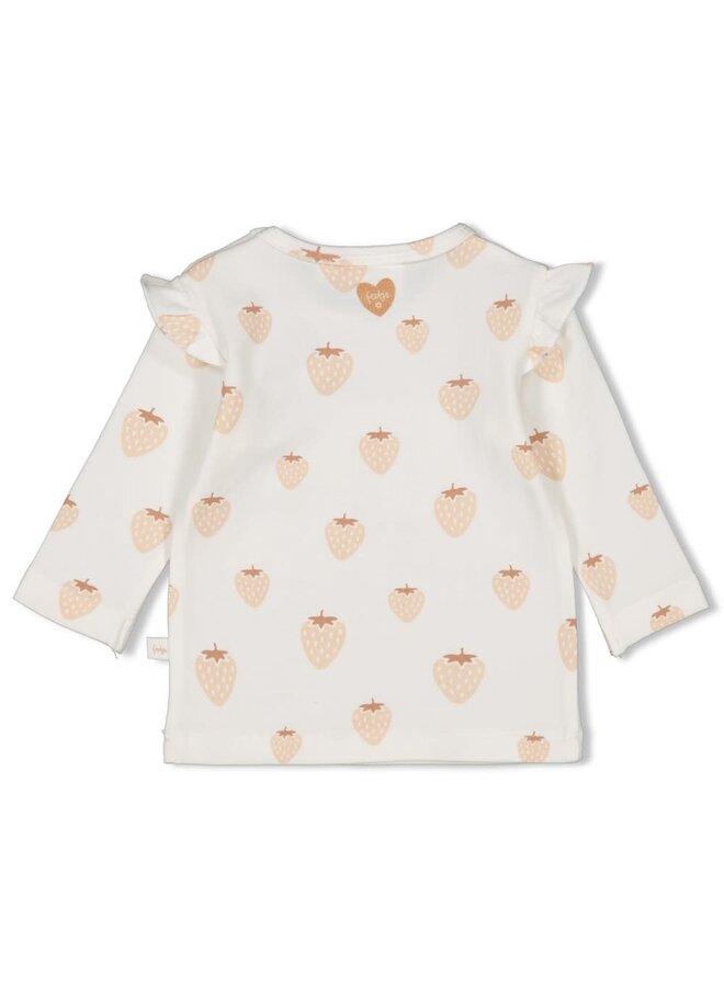 Feetje - Longsleeve AOP Offwhite - Strawberry Fields