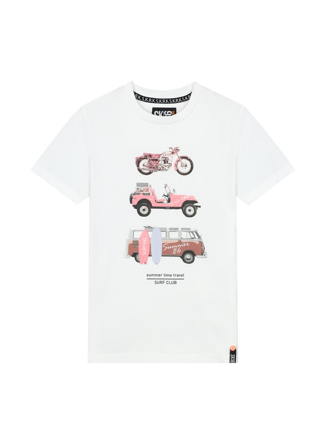 Skurk - T-shirt Toer - White