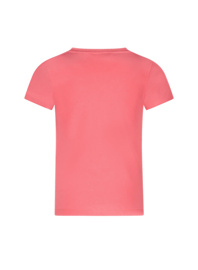 Tygo & Vito - T-shirt Chest Print - Neon Pink