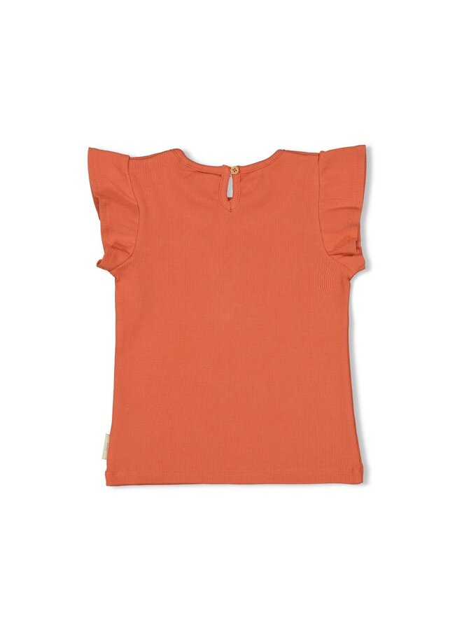 Jubel - T-shirt Terracotta - Sunny Side Up