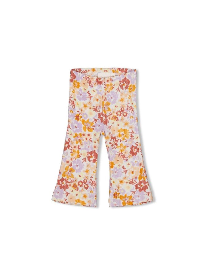 Feetje - Flare Broek AOP Offwhite - Sunny Side Up