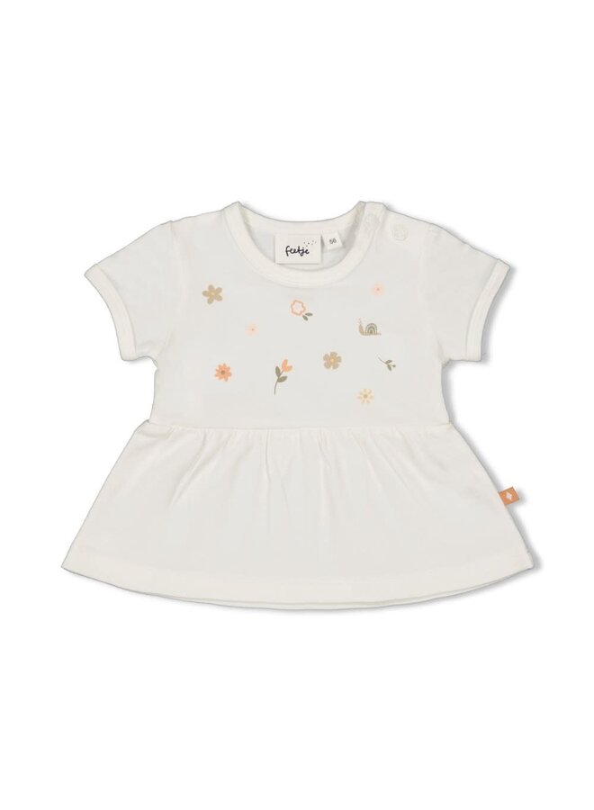 Feetje - T-shirt Offwhite - Bloom With Love