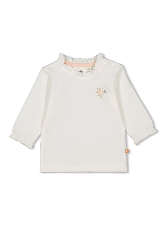 Feetje - Longsleeve Offwhite - Bloom With Love