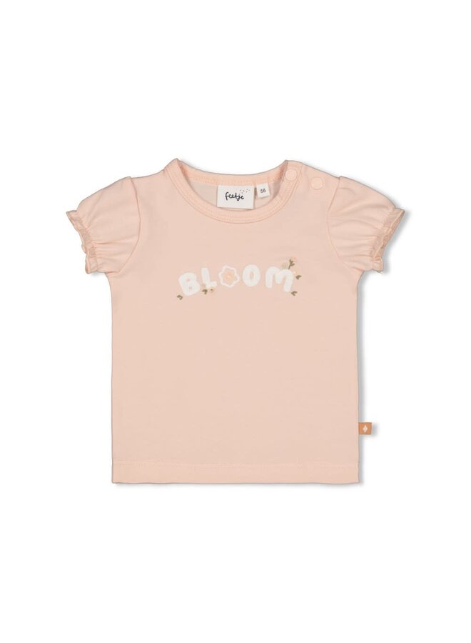 Feetje - T-shirt Roze - Bloom With Love