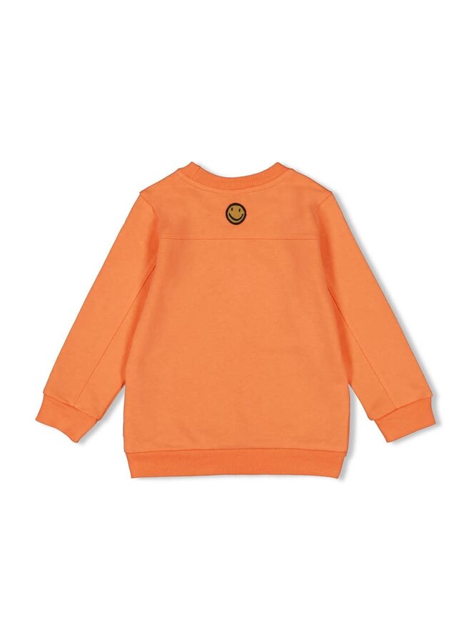 Sturdy - Sweater Neon Oranje - Checkmate