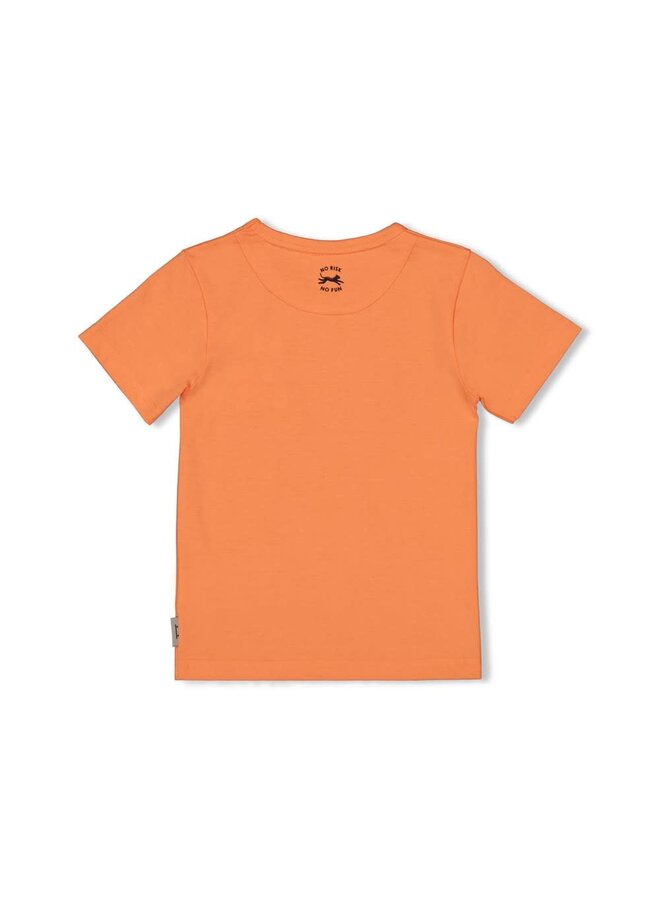 Sturdy - T-shirt Neon Oranje - Checkmate