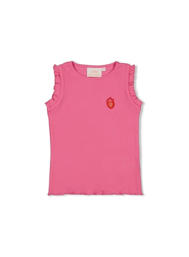 Jubel - Singlet Rib Roze - Berry Nice