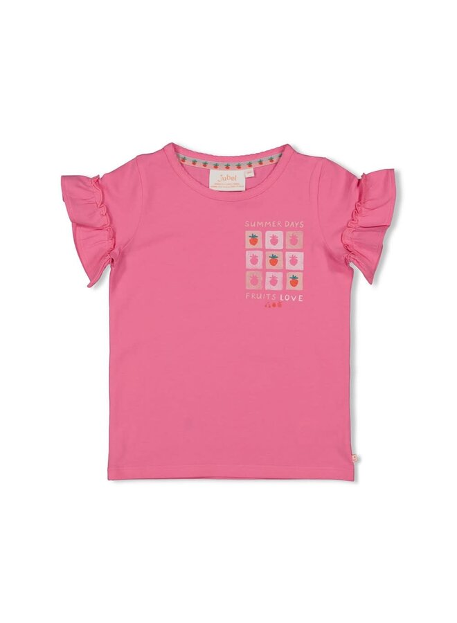 Jubel - T-shirt Roze - Berry Nice
