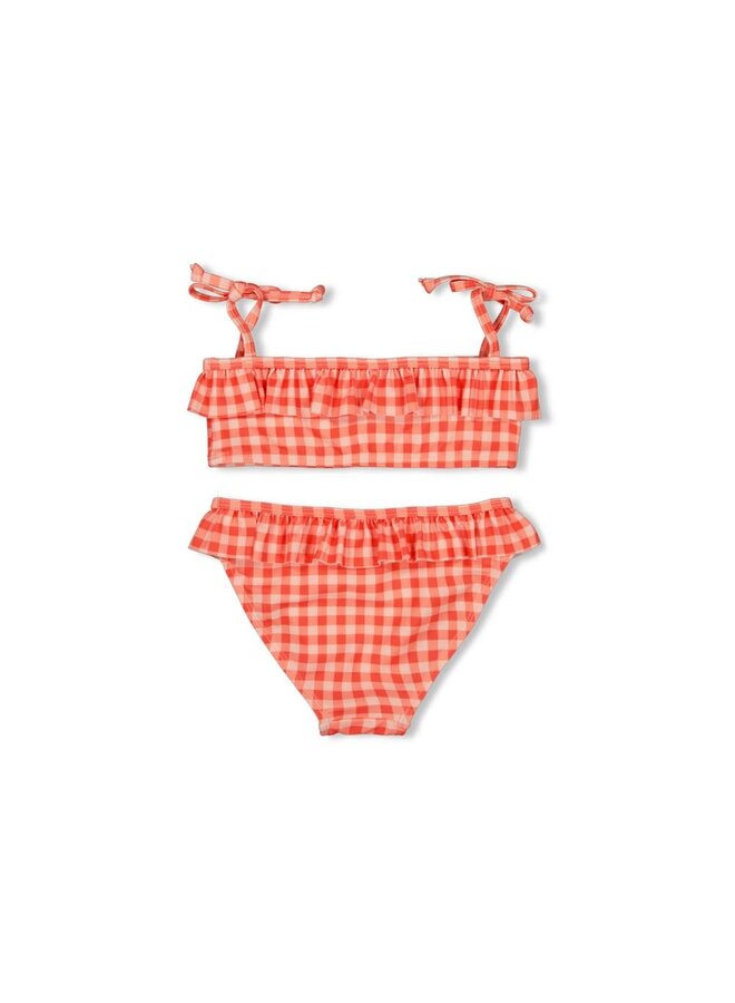 Jubel - Geruite Bikini Rood - Berry Nice