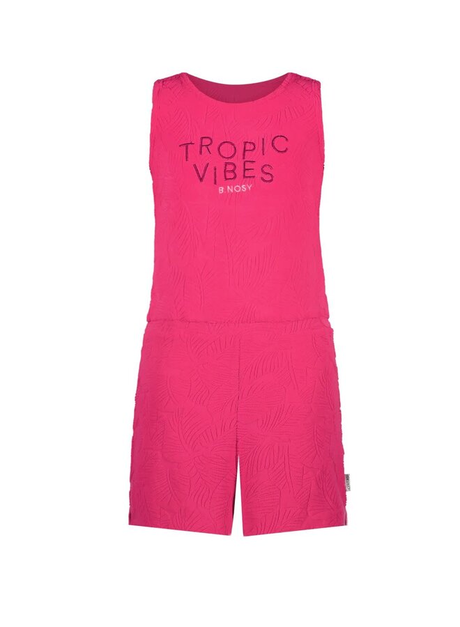 B.Nosy - Jumpsuit Teddy - Bright Pink