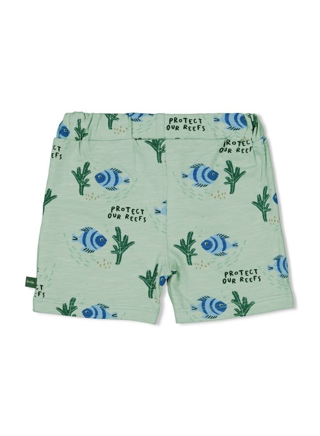 Feetje - Short AOP Mint - Protect Our Reefs