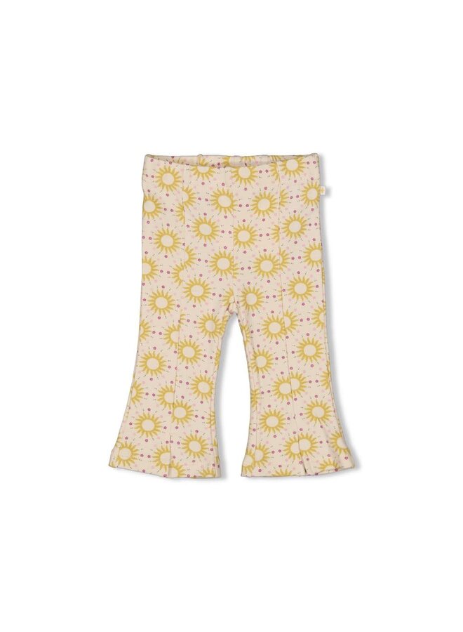 Feetje - Flare Broek AOP Offwhite - Sunny Love