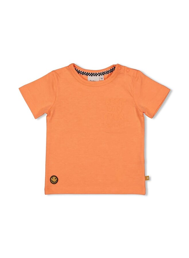 Feetje - T-shirt Neon Oranje - Checkmate