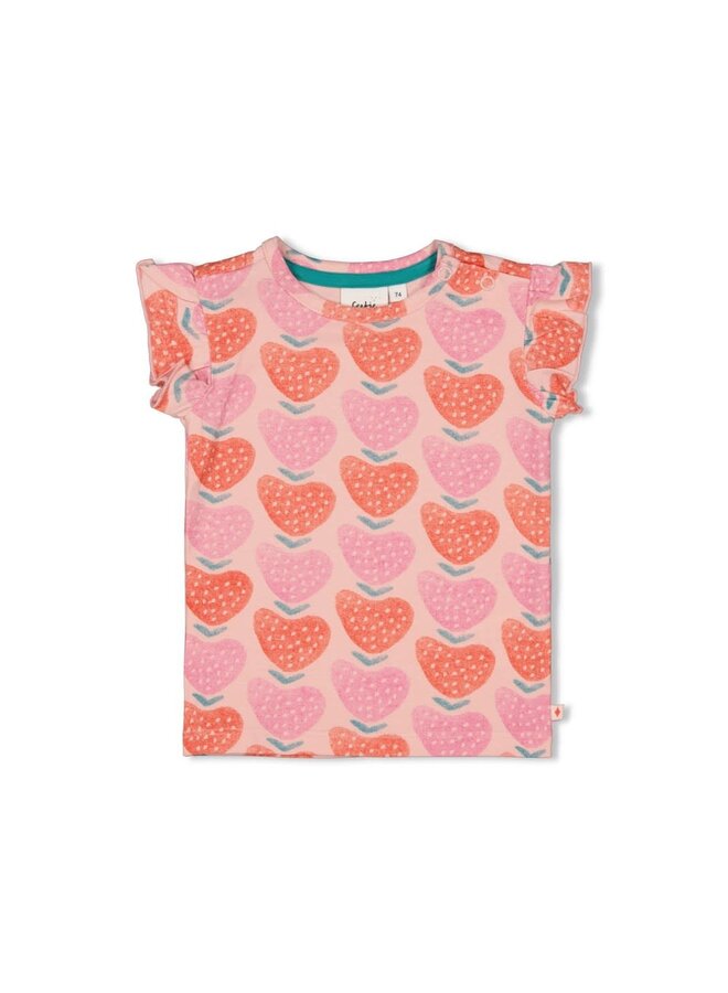 Feetje - T-shirt AOP Licht Roze - Berry Nice