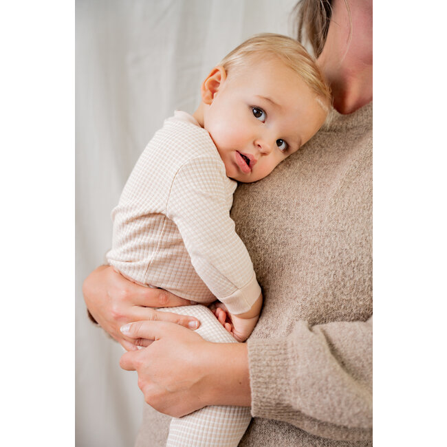 Feetje - Baby Pyjama Wafel - Zand
