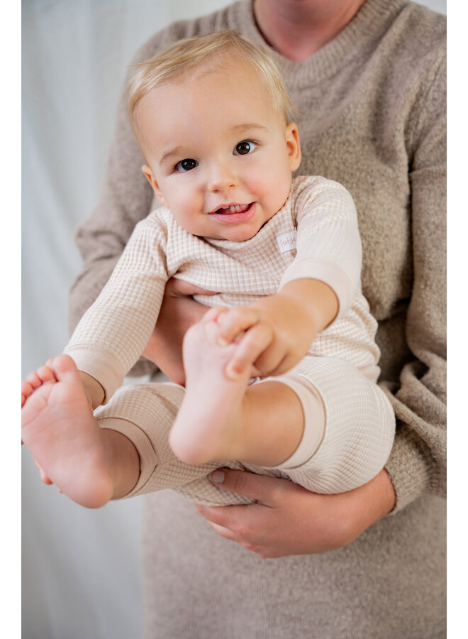 Feetje - Baby Pyjama Wafel - Zand