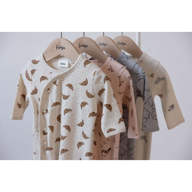 Feetje - Geschenkset Boxpak + Muts AOP Roodborstje - Roze